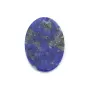 Cabochon lapis lazuli, ovale plat 10x14mm x 1pc