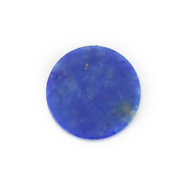 Cabochon lapis lazuli, rond plat 10mm x 1pc