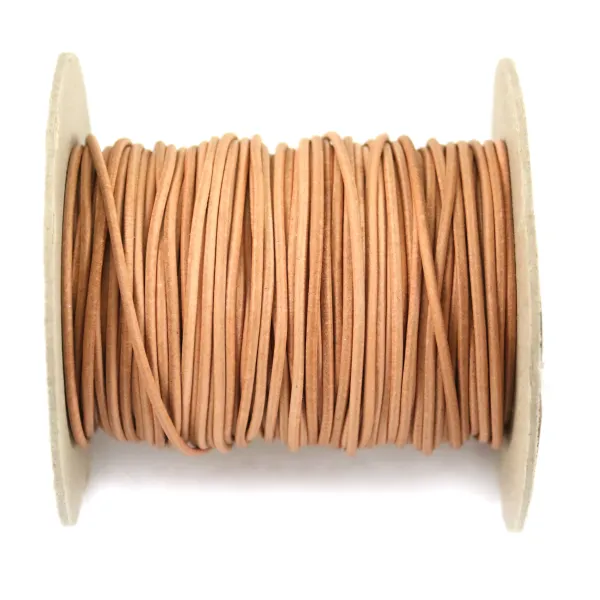 Fil en cuir Kangourou Griffin nature  x1m