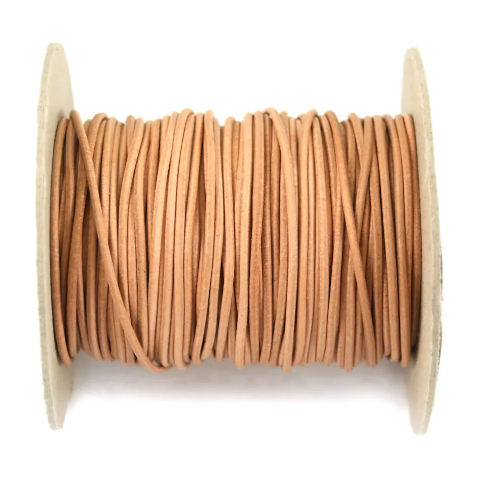 Fil en cuir Kangourou Griffin nature  x1m