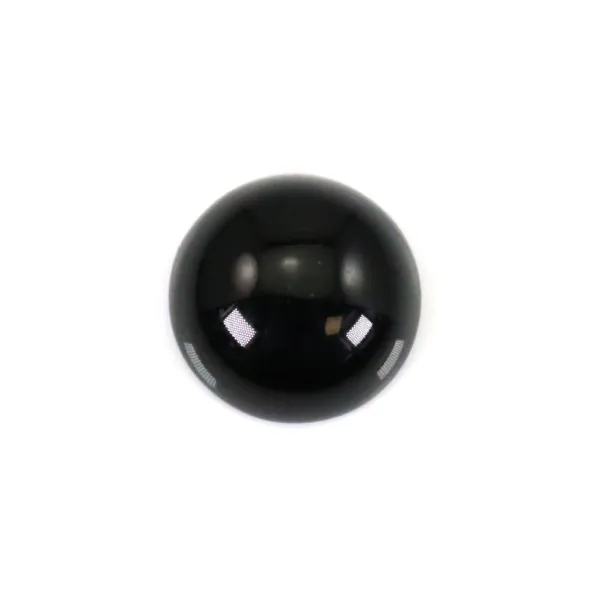 Cabochão redondo de obsidiana 8mm x 2pcs