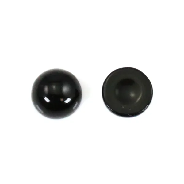 Obsidian Cabochon rund 4mm x 4pcs