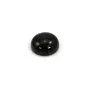 Cabochão redondo de obsidiana 4mm x 4pcs