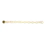 Chaîne de rallonge Gold Filled avec sequin rond 4mm x 1pc