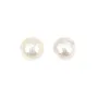 Perla cultivada de agua dulce, blanca, redonda mosaico, 9-10mm x 1ud