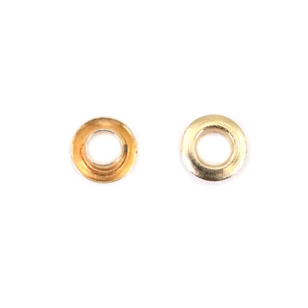 Crimp End gold Filled bead eyelet 2mm x 4pcs