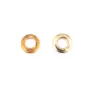Crimp End gold Filled bead eyelet 2mm x 4pcs