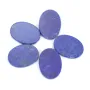 Flat oval Lapis Lazuli cabochon 13x18mm x 1pc