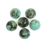 Cabochon rotondo di turchese africano 8 mm x 2 pezzi