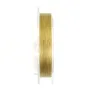 Cabo de aço de 7 fios com bainha de nylon dourado 0,18 mm x 100 m