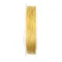 Cabo de aço de 7 fios com bainha de nylon dourado de 0,70 mm x 100 m