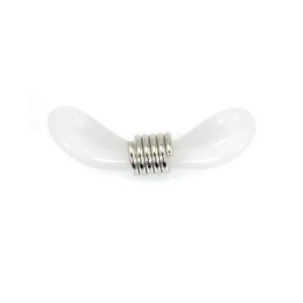 Attache Lunette silicone argenté x 4pcs