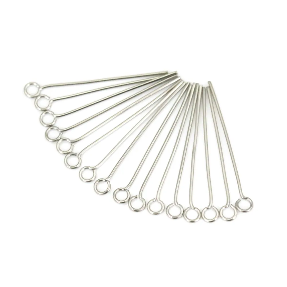 Clou tête anneau 25x0.6mm en Acier Inox 304 x 20pcs