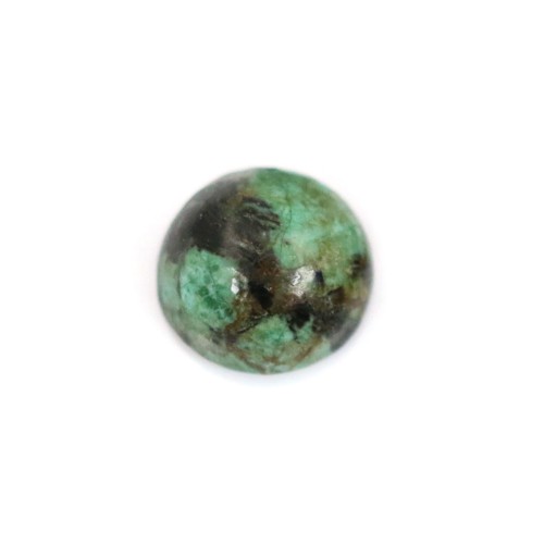Afrikanischer Türkis Cabochon rund 5mm x 2pcs