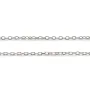 Chaîne en maille forçat, en argent 925 rhodié x 40cm