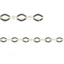 Chaine sterling silver 925  forcat diamond shaped  4x5.6mm x 50cm