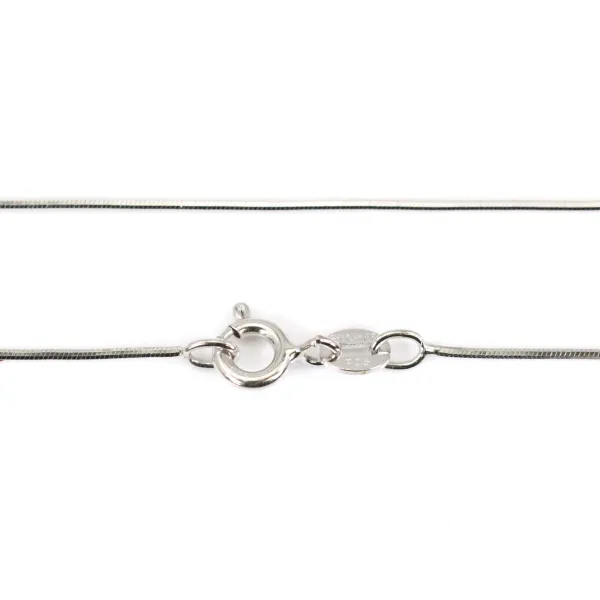 Chaîne maille serpentine en argent 925 0.8mm x 45cm