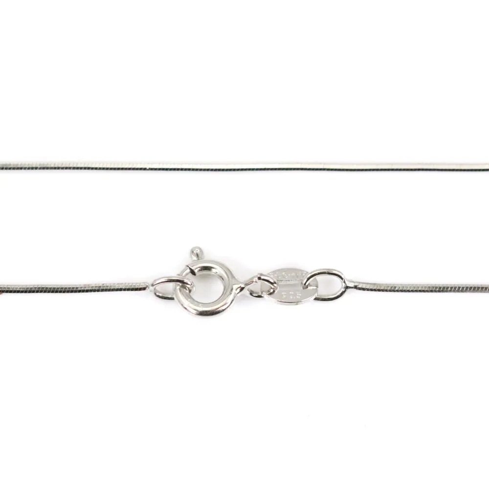 Chaîne maille serpentine en argent 925 0.8mm x 45cm