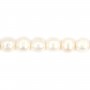 White freshwater cultured pearls, 9-10mm x 39cm