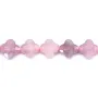 Lépidolite trèfle facetté 10mm x 40cm