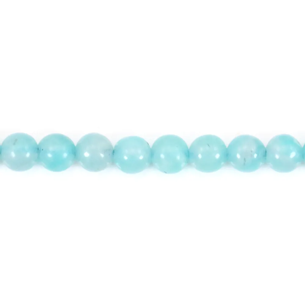 Amazonita peruana redonda 4mm x 6pcs