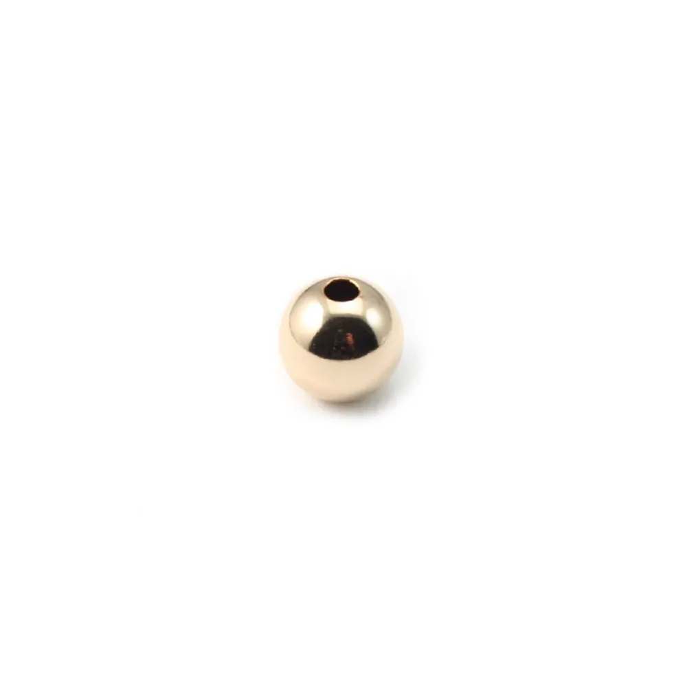 BOULE LISSE 5X1.4MM GOLD FILLED 14 CARAT 2.05G 20PCS