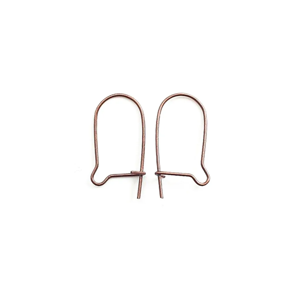Dormeuse en fil cuivre 18mm x 8.5mm  x 8pcs