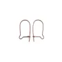 Dormeuse en fil cuivre 18mm x 8.5mm  x 8pcs