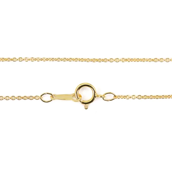 Chaîne Gold Filled 14 carats ovale 1.1mm 45cm  x 1pc