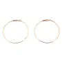 Créoles en gold filled 14 carats rosé 0.7x20mm x 2pcs