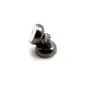 Fermoirs ronds et plats aimantés en métal noir de 7 * 5.5mm x 10pcs