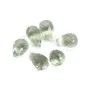 Prasiolite, en forme de goutte facetté x 1pc
