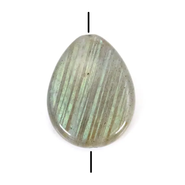 Labradorite Flat Teardrop 15x20mm x 40cm