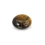 Oeil de tigre rond plat 10mm x 10pcs