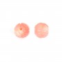 Bambou de mer  Ronde Sculpte 8mm x 4pcs