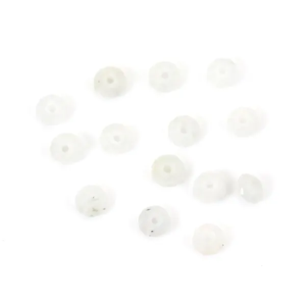 Labradorite blanche rondelle boulier facette 2x3mm sur fil 39cm