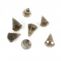 Smoky Quartz faceted pyramid drop x 1pc