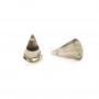 Smoky Quartz faceted pyramid drop x 1pc