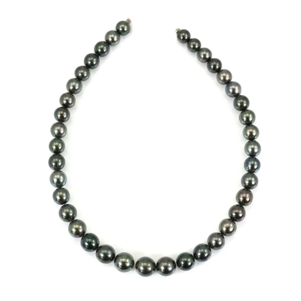 Pendentif Perle De Tahiti Ronde Vert Clair Sur Argent 925 Rhodié - Neuf Avec étiquettes