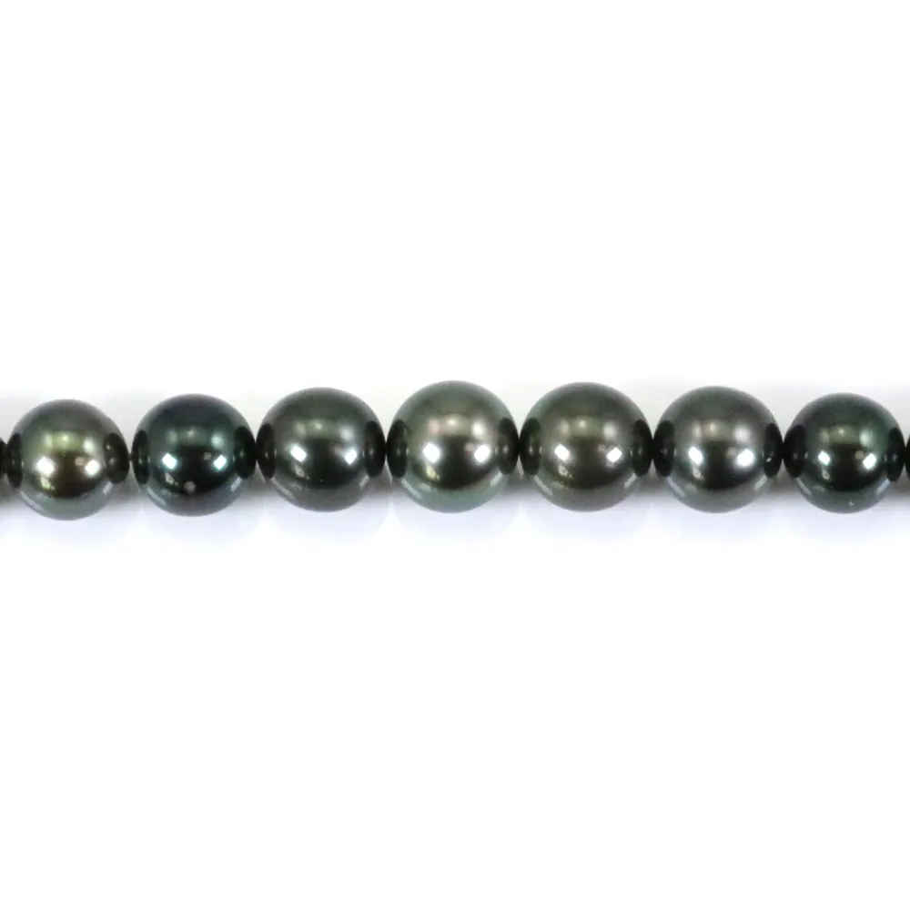 Cultured Tahitian pearl 9-11.9mm - 38 pearls (39cm) - Quality B