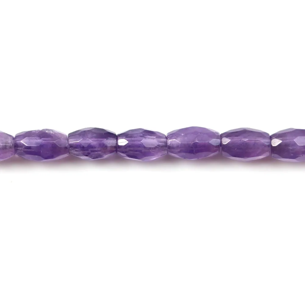 Améthyste Tonnelet Facette 4x6mm x 40cm
