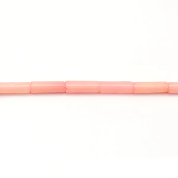Bambou mer teinté orange Tube 3x10mm x 40cm 