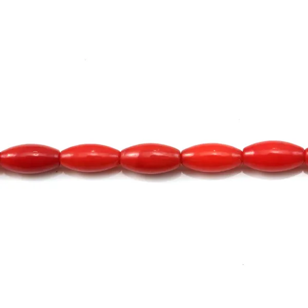 Bambou mer teinte rouge Tonnelet 3x7mm x 40cm