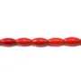 Bambou mer teinte rouge Tonnelet 3x7mm x 40cm