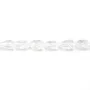 Cristal de roche Goutte Facette 6x9mm x 4 st