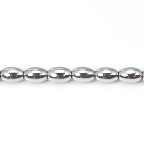 Hématite tonnelet 3x5mm x 10pcs