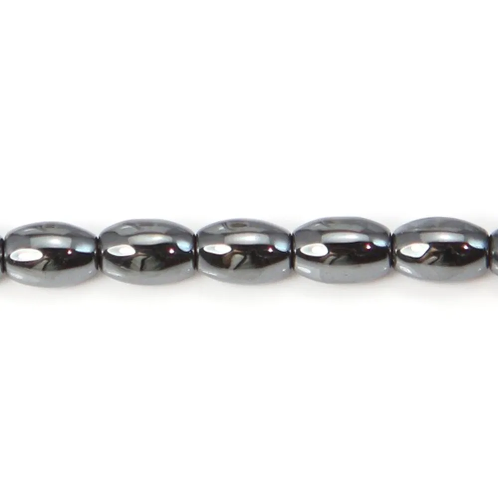 Hématite tonnelet 4x6mm x 10pcs