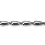 Hematite drop 8x16mm x 2pcs