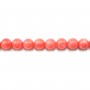 Bamboo mer teinte orange Rond