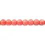 Bamboo mer teinte orange Rond